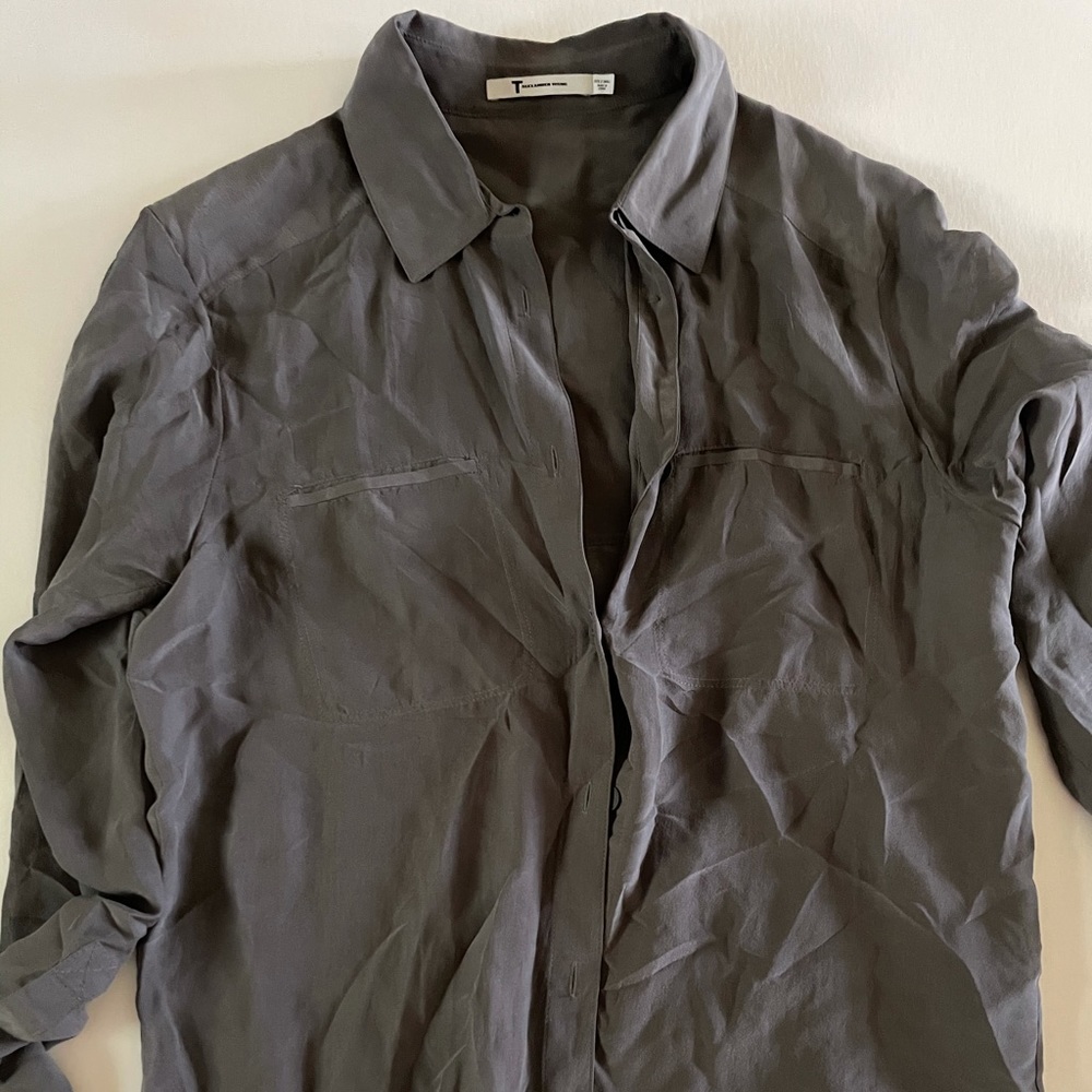 Alexander Wang grey blouse